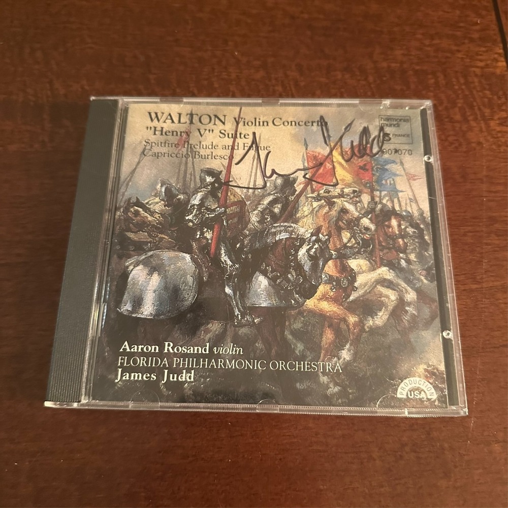 Walton Violin Concerto CD – Signed by James Judd, German Pressing